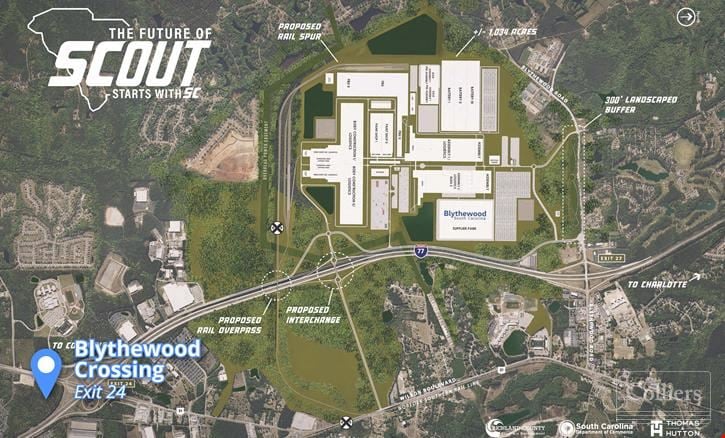 Blythewood Crossing: Retail Development Sites near Future Scout Motors Site | Blythewood, SC